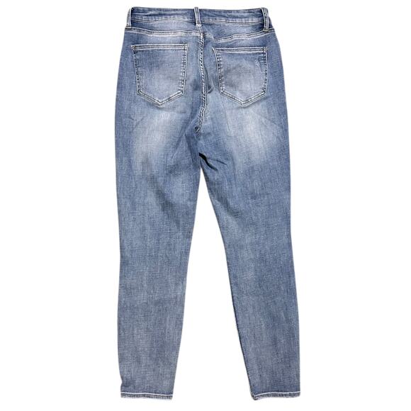 Pistola High Rise Distressed Skinny Jeans size 29 Medium Wash Blue Stretch Denim - Picture 4 of 6